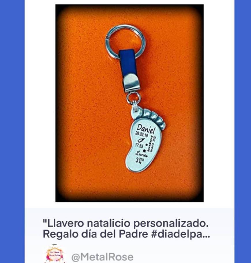 Product Llavero natalicio personalizado Regalo día del Padre 

