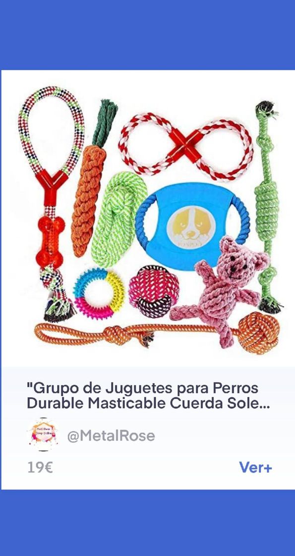 Product Grupo de Juguetes para Perros Durable Masticable Cuerda 