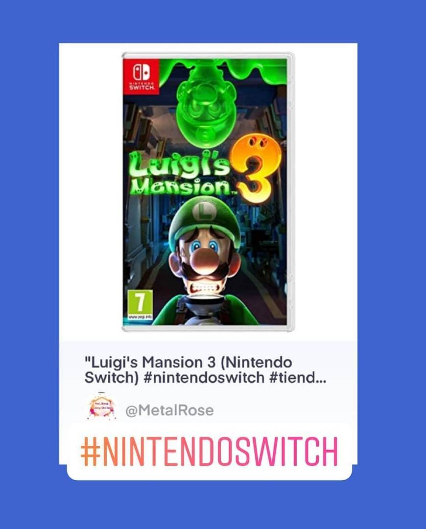 Product Luigi's Mansion 3 Nintendo Switch
