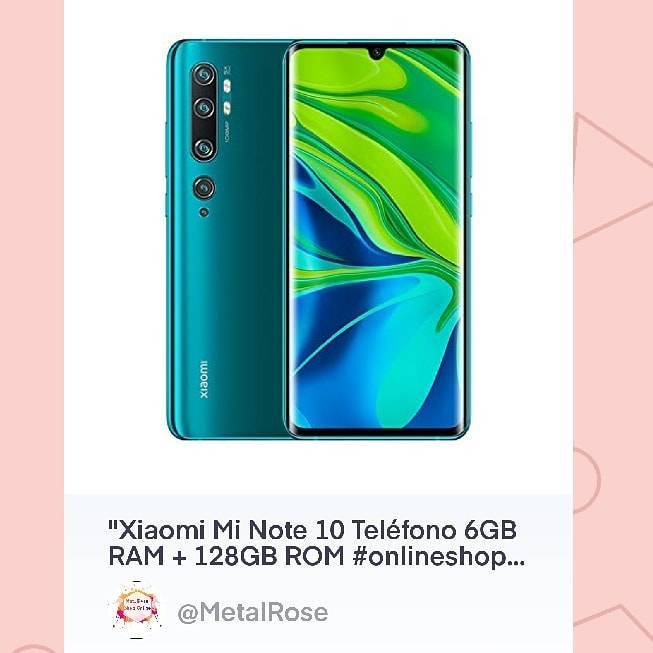 Producto Xiaomi Mi Note 10 Teléfono 6GB RAM 