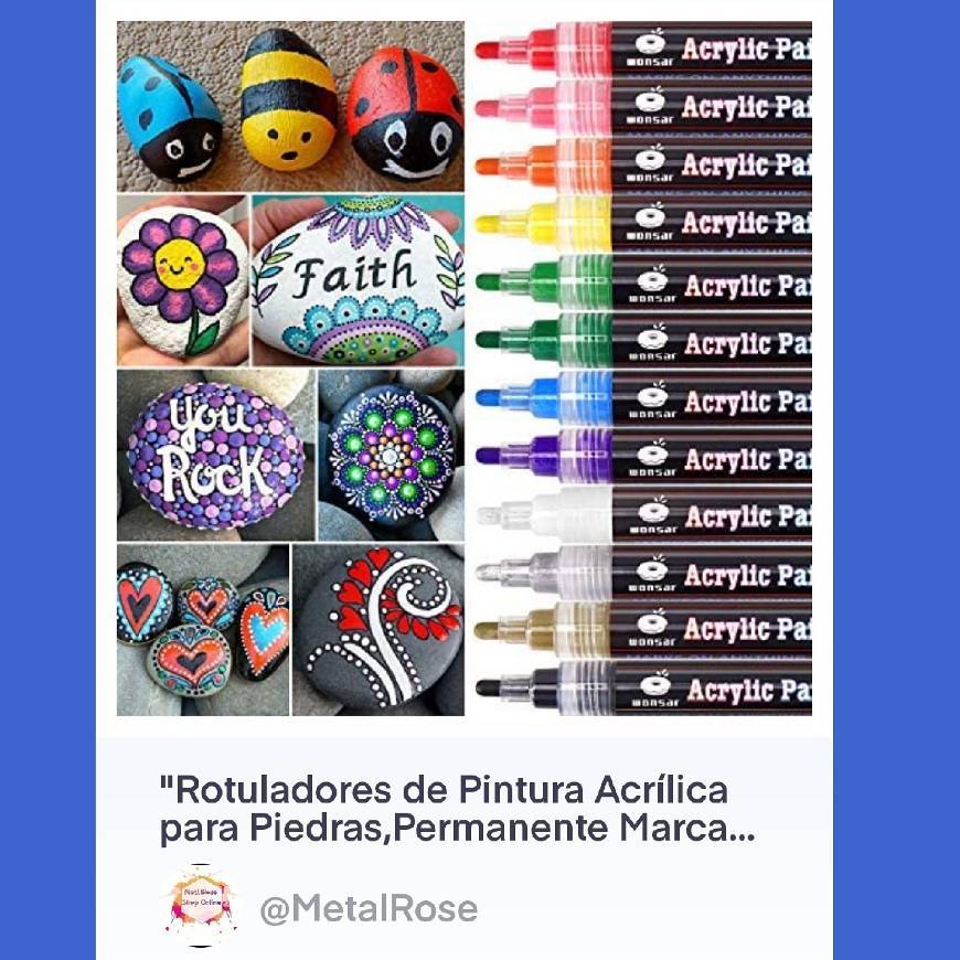 Product Rotuladores de Pintura Acrílica para Piedras