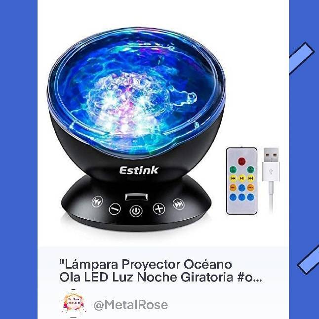 Product Lámpara Proyector Océano Ola LED Luz Noche Giratoria #online