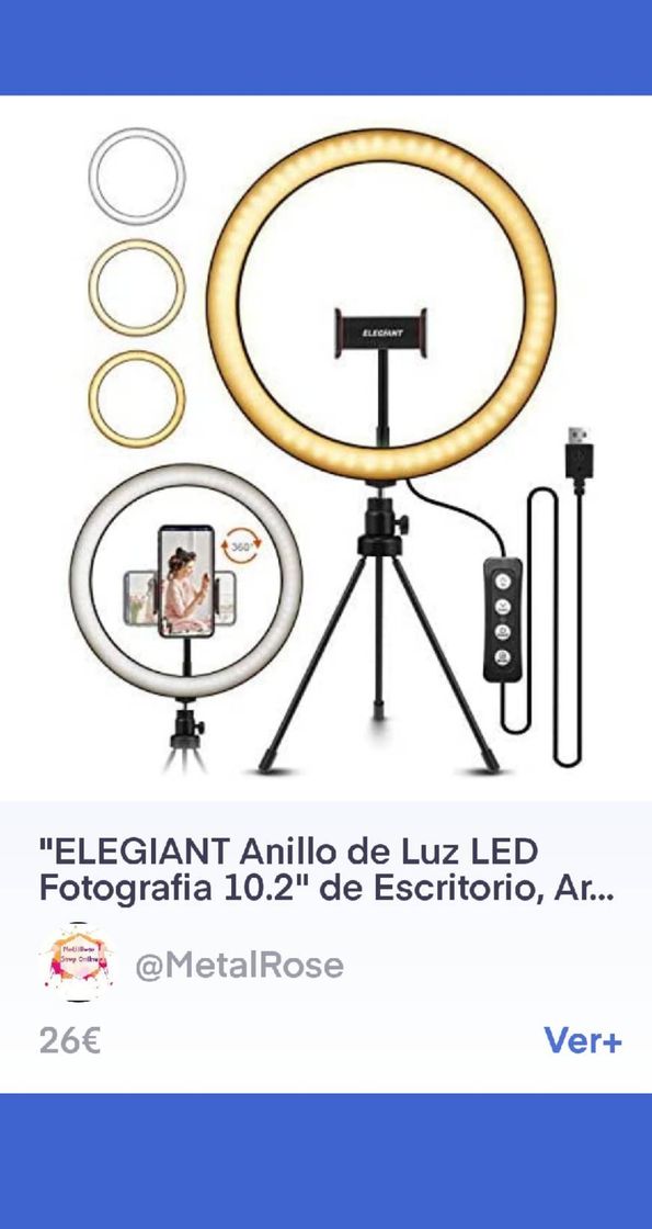 Product ELEGIANT Anillo de Luz LED Fotografia 10