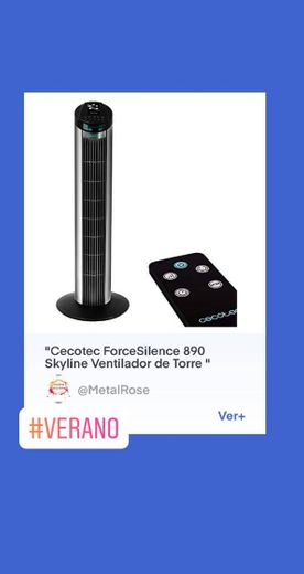 Cecotec ForceSilence 890 Skyline Ventilador de Torre Digital