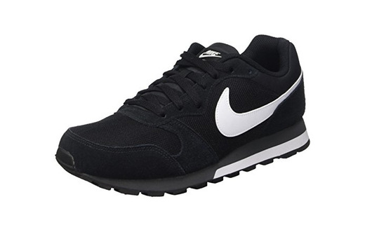 Nike MD Runner 2, Zapatillas de Running Hombre, Negro/Blanco/Gris