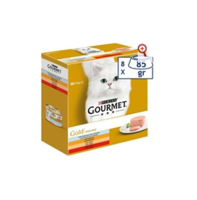 Productos Comida húmida gato seleção de mousses- Purina Gourmet Gold