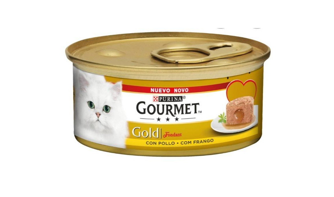 Productos Comida húmida gato gold fondant frango- Purina Gourmet 