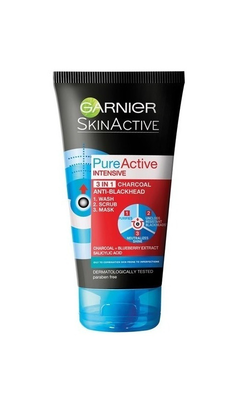 Producto Máscara 3 em 1 carvão pure active intensive- Garnier