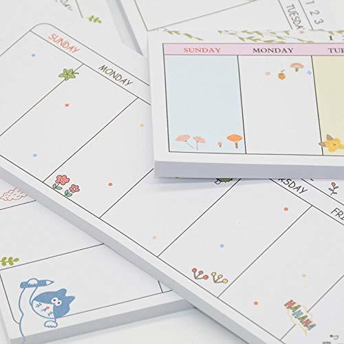 Planificador semanal Agenda Material Escolar Caderno 2018 Escuela Papelería Papelería Cuadernos Mini