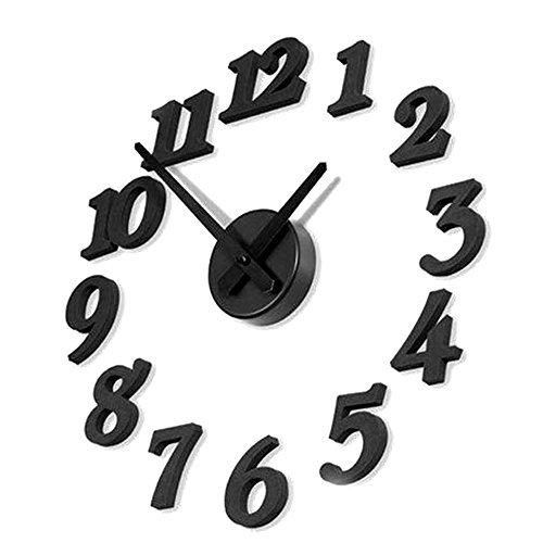 TrifyCore Reloj de Pared con Números Adhesivos Moda DIY Reloj de Pared