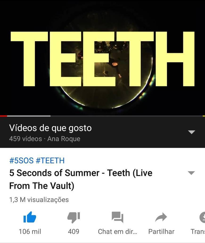 Fashion 5 Seconds of Summer - Teeth (Live From The Vault)