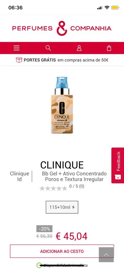 Moda Clinique Id - Clinique - Bb Gel + Ativo Concentrado Poros E Textura