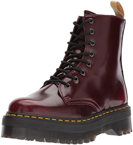 Fashion Dr. Martens 2976 botina vegano rojo cereza Cambridge Cepillo rojo burdeos 21802600,