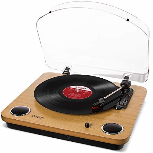 Electrónica ION Audio Max LP - Tocadiscos de vinilo de 3 Velocidades con