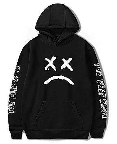 Moda Minetom ShallGood Unisex Sudadera Con Capucha 2018 Lil Peep Rapper Harajuku Hip