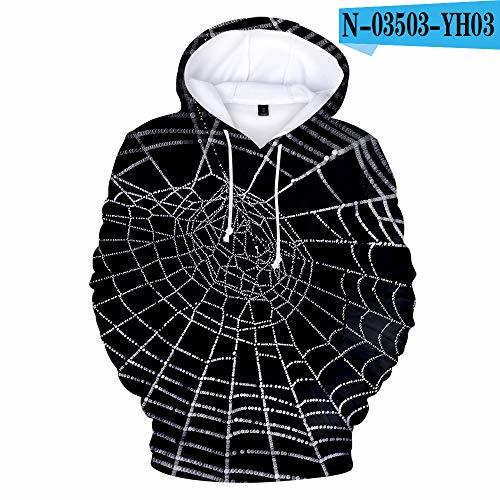 Producto DUANXU 3D Pullover/Halloween/ Suéter con Capucha de impresión Digital 3D de Terror