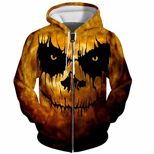 Moda Sylar Sudaderas De Halloween Manga Larga Sudaderas Mujer con Capucha Estilo Novedoso