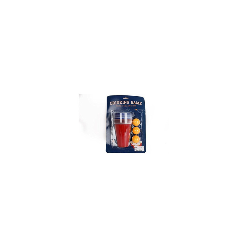 Social Original adultos juego de beber cerveza Pong Set 12 rojo vasos de plástico