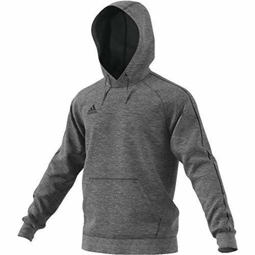 Adidas Core18 Hoody Sudadera con Capucha, Hombre, Gris