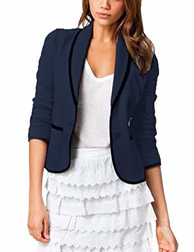 Moda YIPIN Blazer Mujer Chaqueta de Traje Americanas Elegante OL Casual Otoño Slim