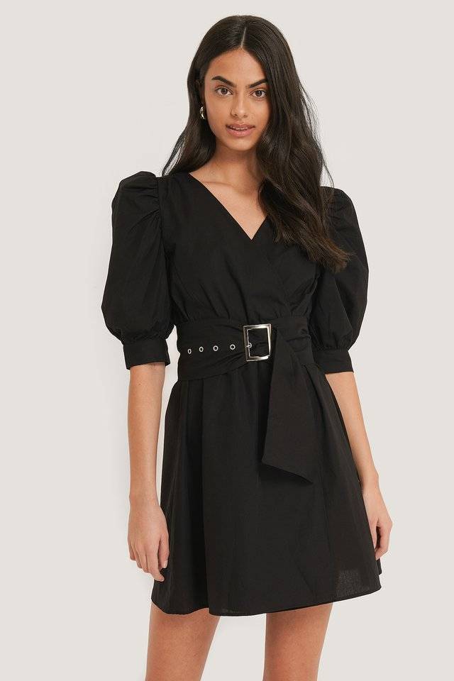 Moda NA-KD Puff Sleeve Dress