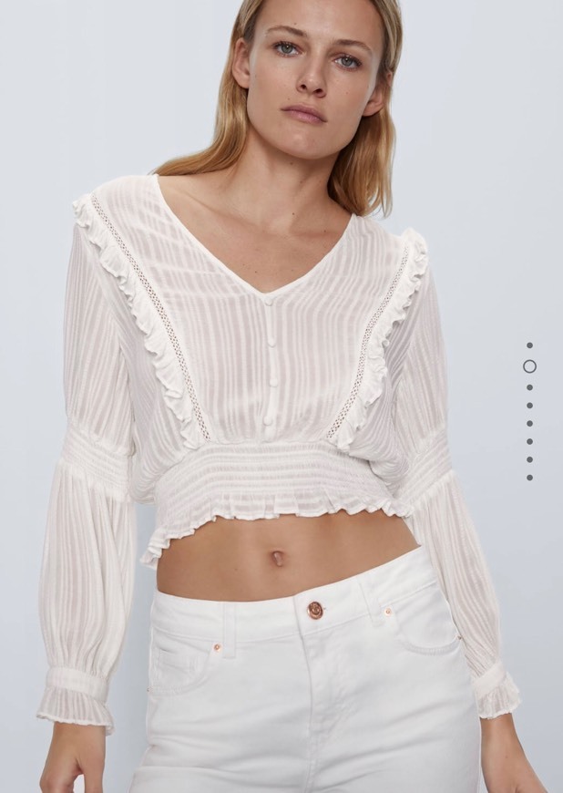 Social Blusa com folhos