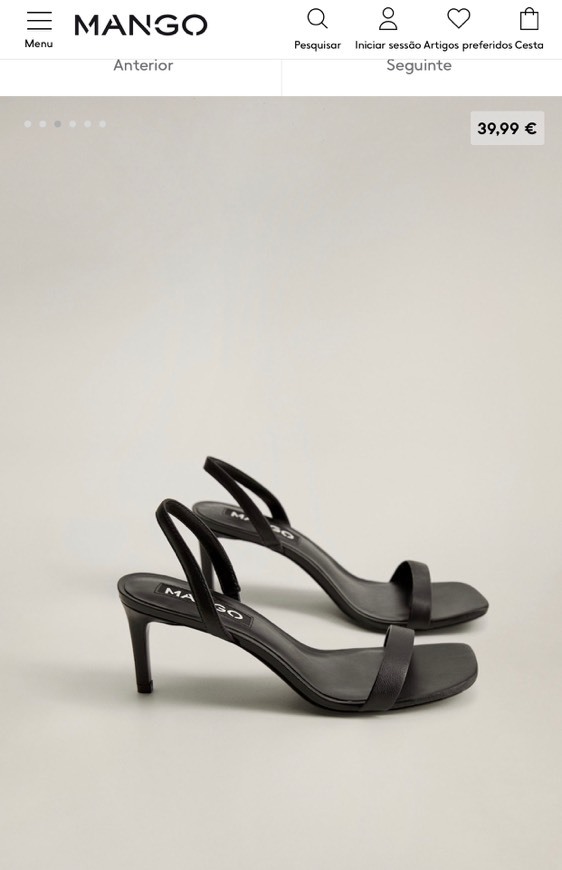 Moda Black leather sandals 