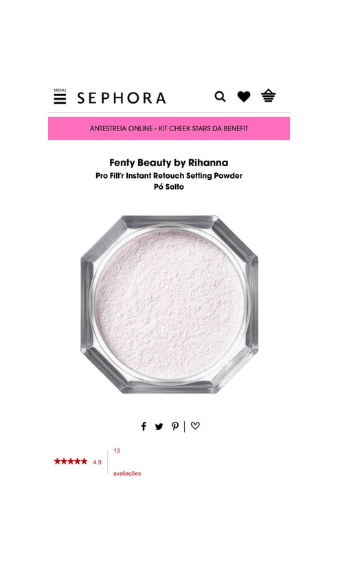 Product Setting powder 