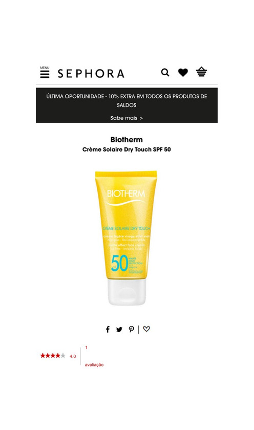 Products Sunscreen