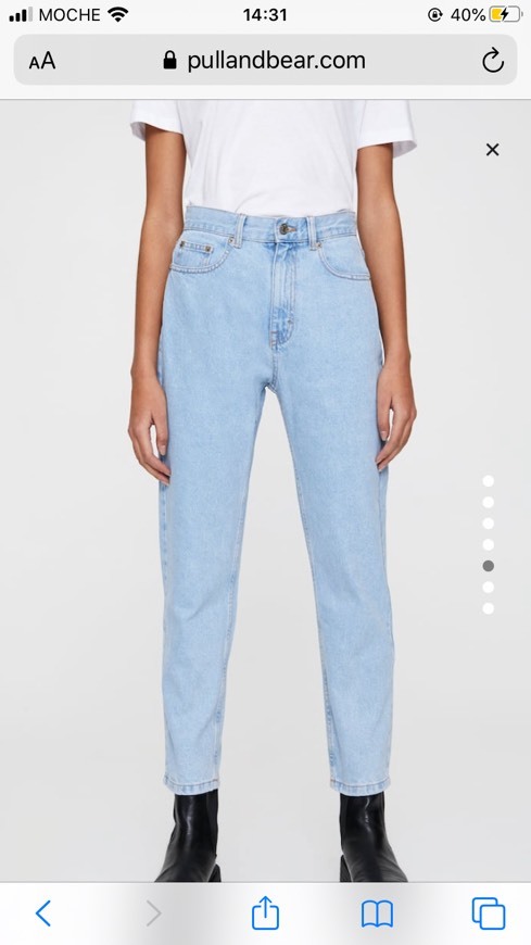 Moda Mom jeans claras