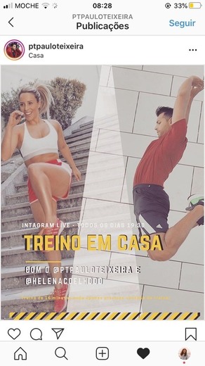 Treino Helena Coelha e Paulo Teixeira