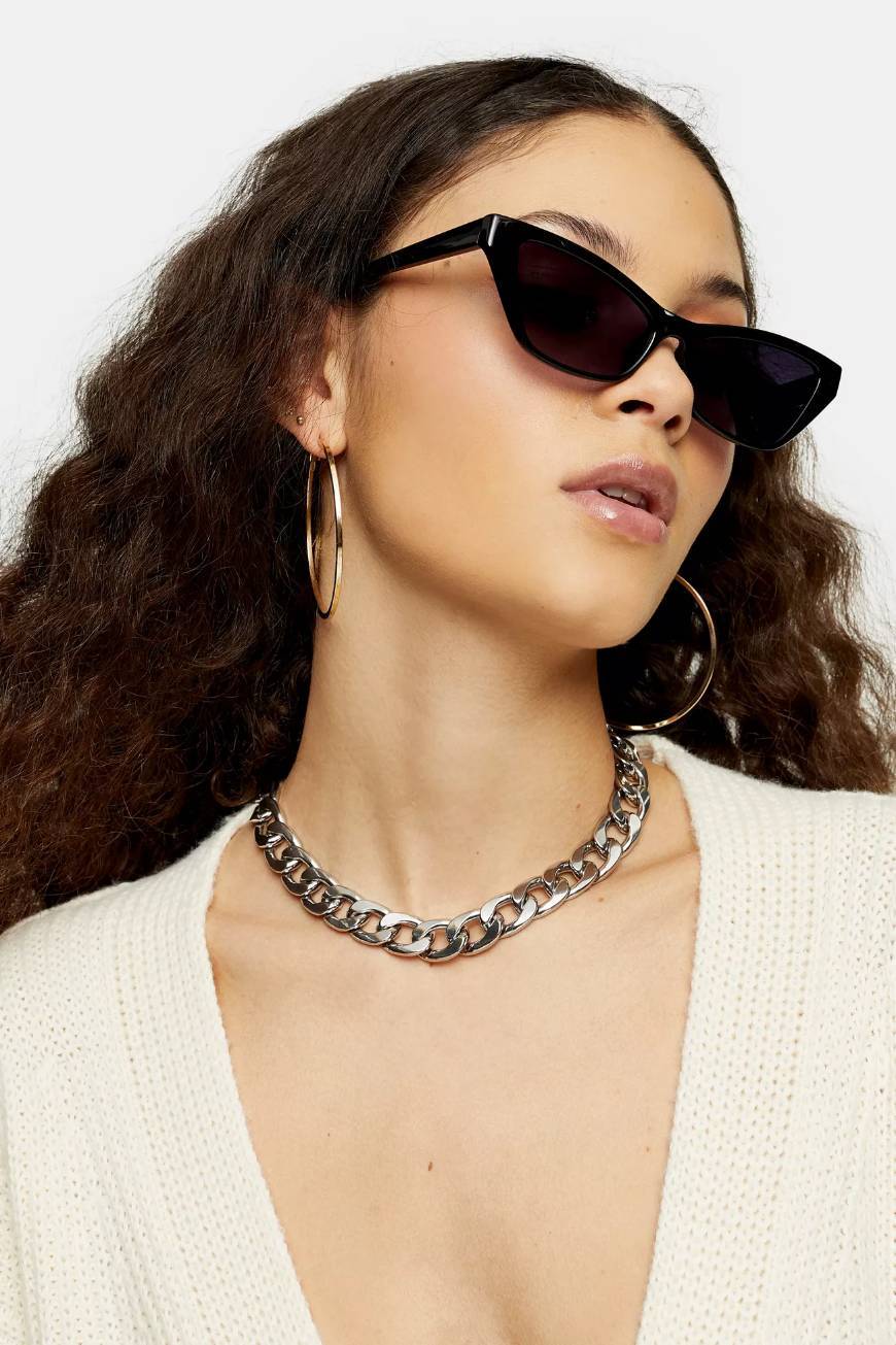 Social TopShop Slim Feline Sunglasses 