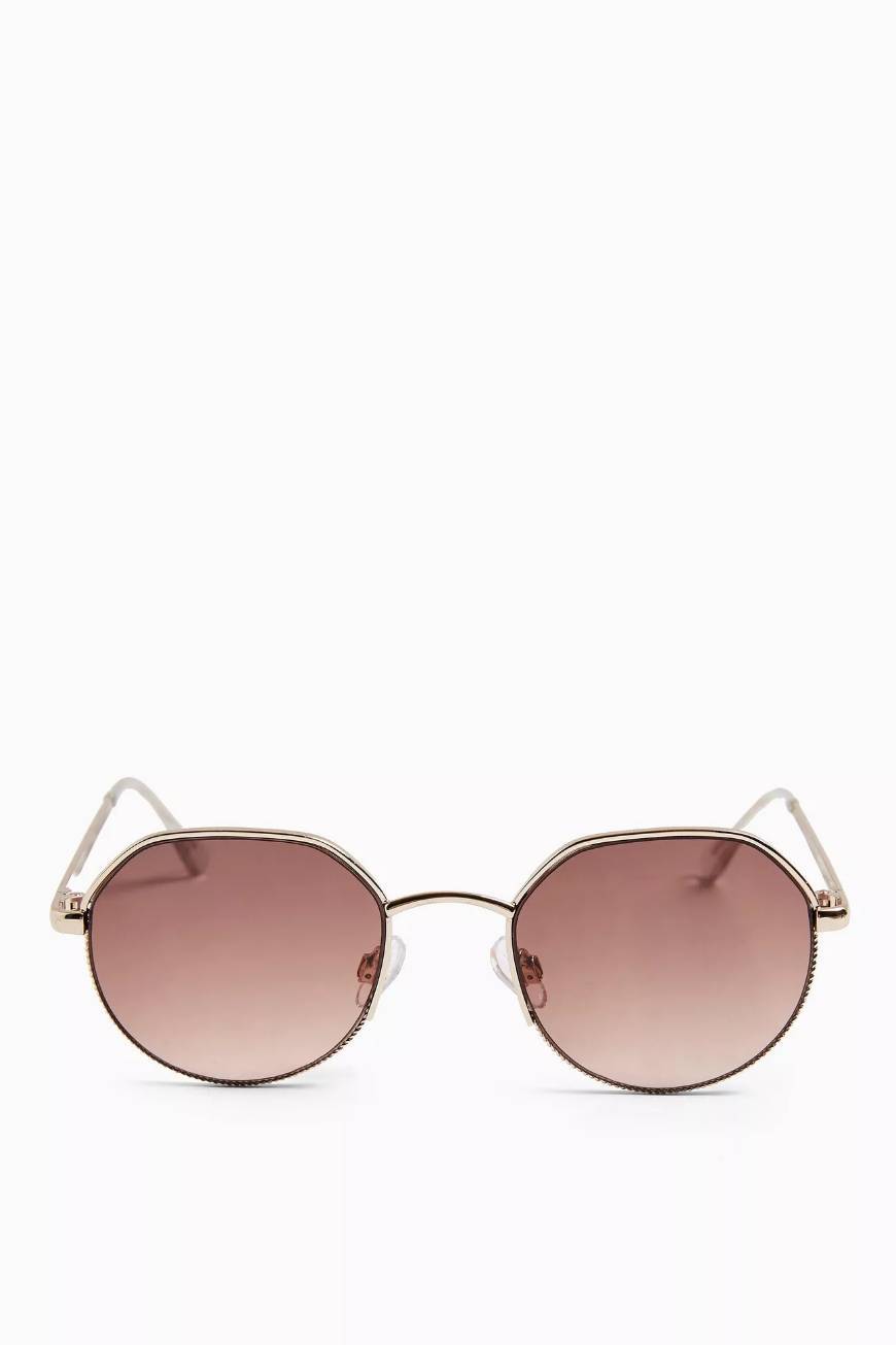 Social TopShop Brown Round Sunglasses 
