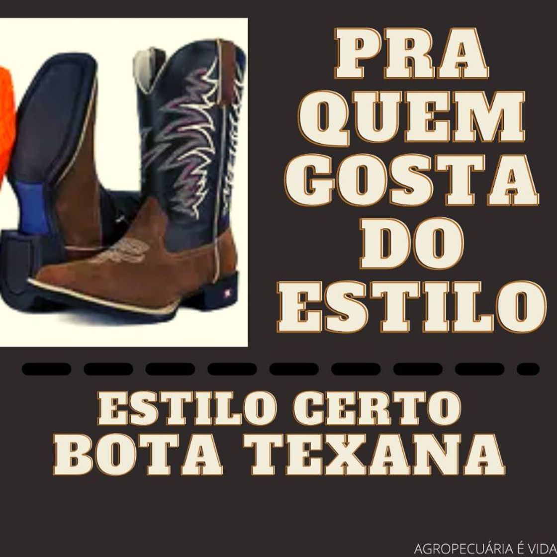 Moda Bota texana, em couro Country, com palminha em gel