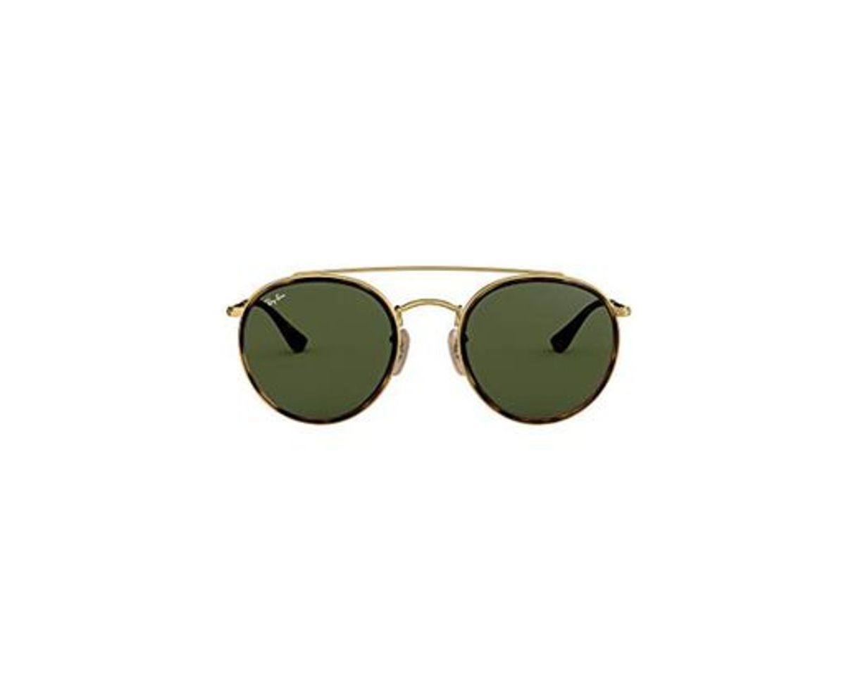 Moda Ray-Ban 0RB3647N, Gafas de Sol Unisex Adulto, Marrón