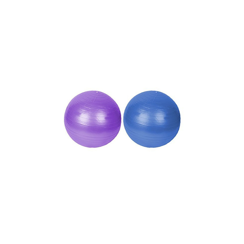 Products DealMux 75cm ioga Bola Gym Exercício inflável Academia suíça Dia 2pcs roxo