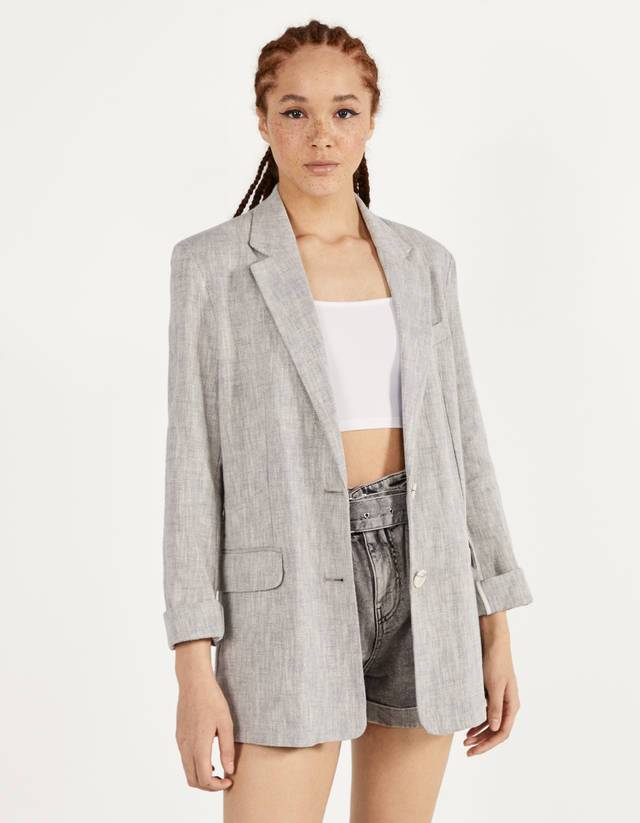Social Blazer de linho