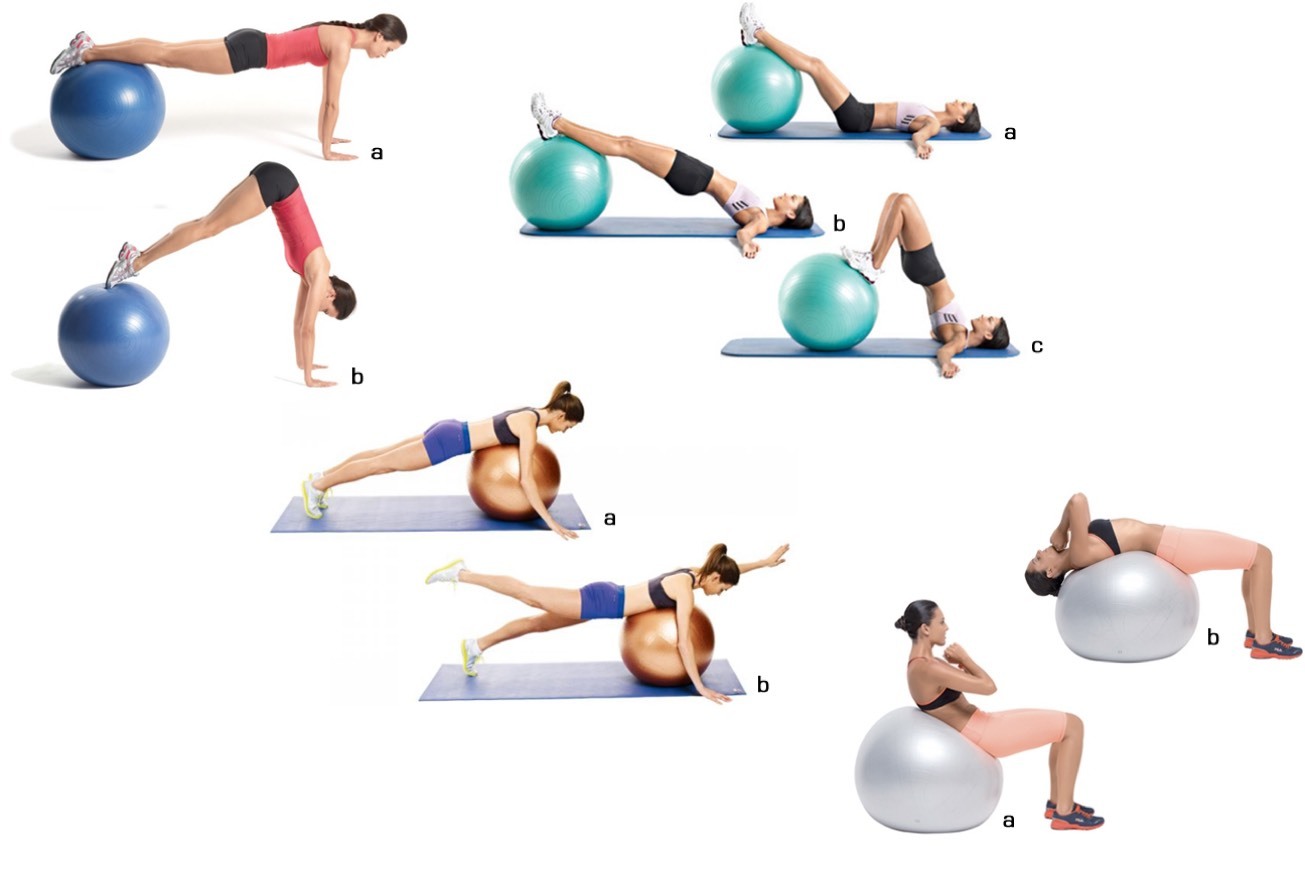 Exercícios com bola de Pilates