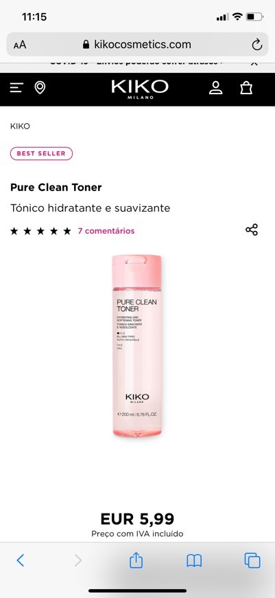 Social Tónico hidratante e suavizante