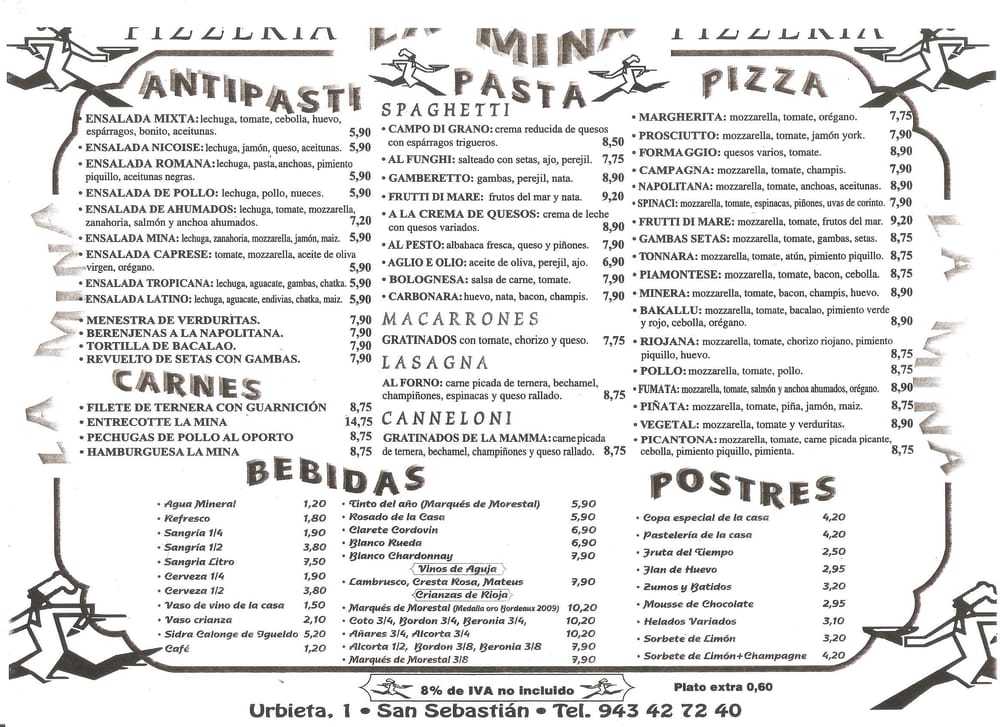 Restaurants Pizzería La Mina