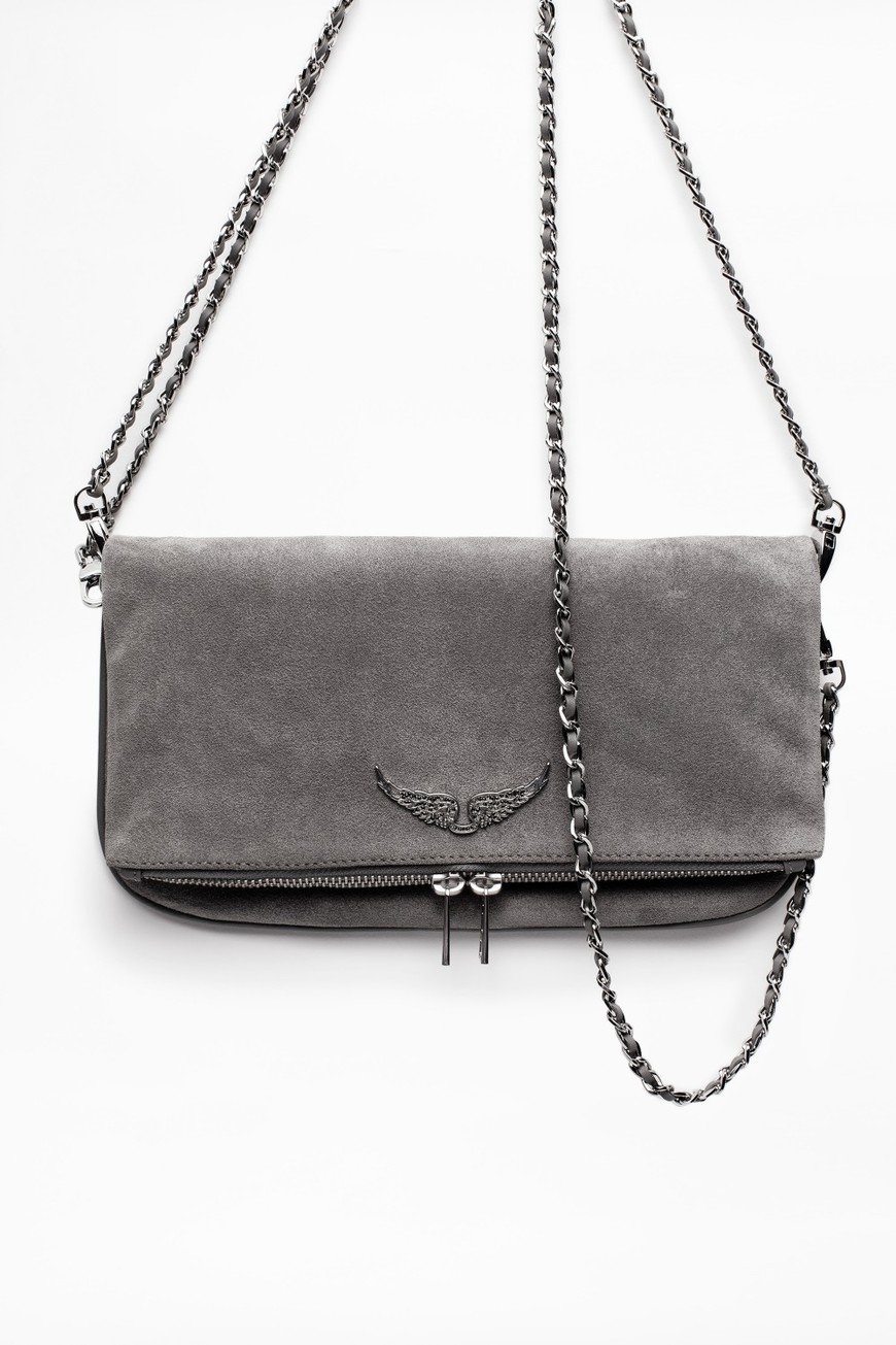 bolso gris básico de zadig