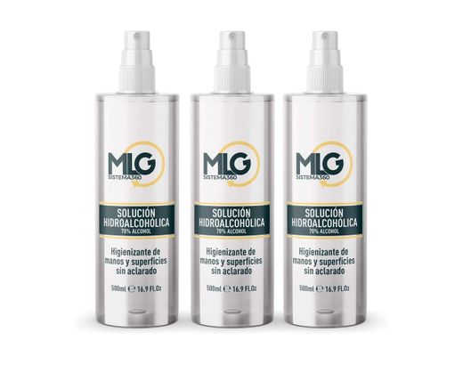 MLG SISTEMA 360 - Hidroalcohol 3 x 500ml con Spray
