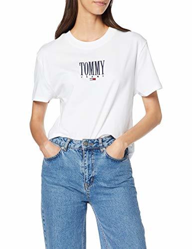 Moda Tommy Jeans Mujer Embroidery Graphic Tee Camiseta   Blanco