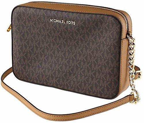 Fashion Michael Kors Jet Set - Bolso bandolera para mujer, Marrón