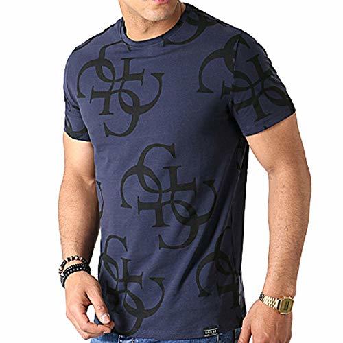 Fashion Guess UOMO T-Shirt BLU Mod