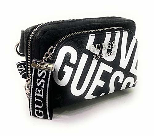 Fashion Guess Haidee Belt Bag, Bolso Bandolera para Mujer, Negro