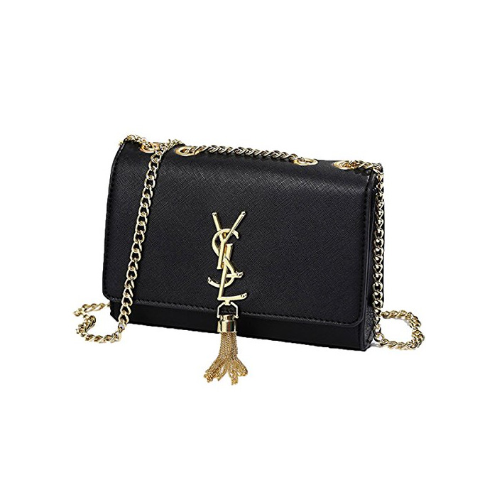 Product 2018 Verano Nueva borla bolso Cadena bandolera Mini Clutch Lady sobre funda negro