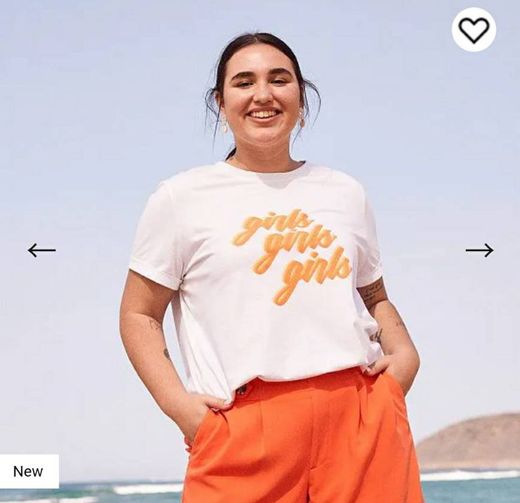 T-shirt com mensagem Mulher tamanhos grandes - BRANCO - Kiabi ...