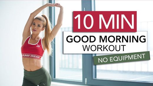 10 MIN GOOD MORNING WORKOUT | Pamela Reif - YouTube