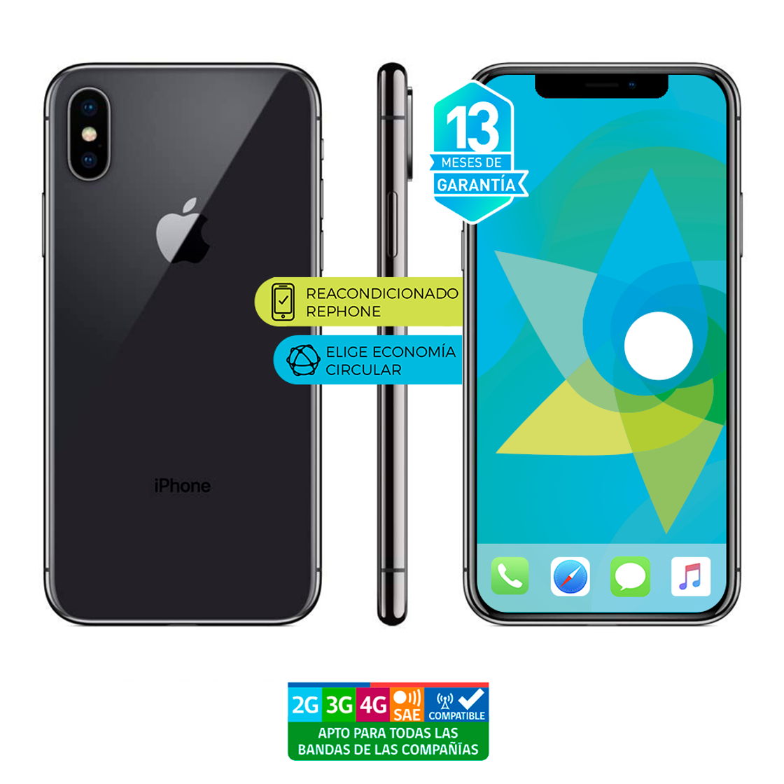 Electrónica Apple iPhone X 256GB Plata